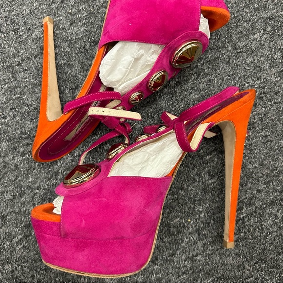 Brian Atwood Carpa 150mm Platform Sandals - Picture 6 of 10